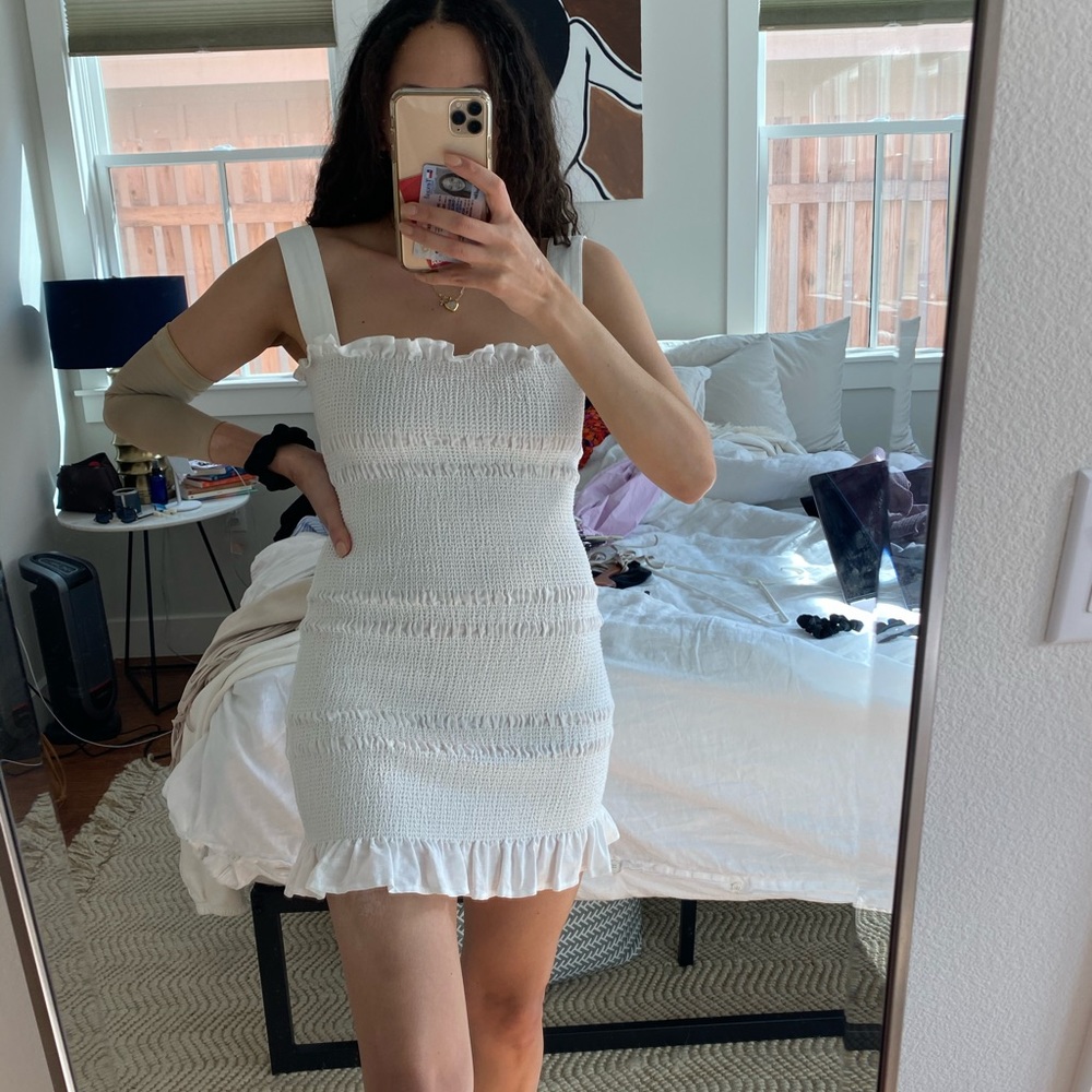 White Capulet mini dress